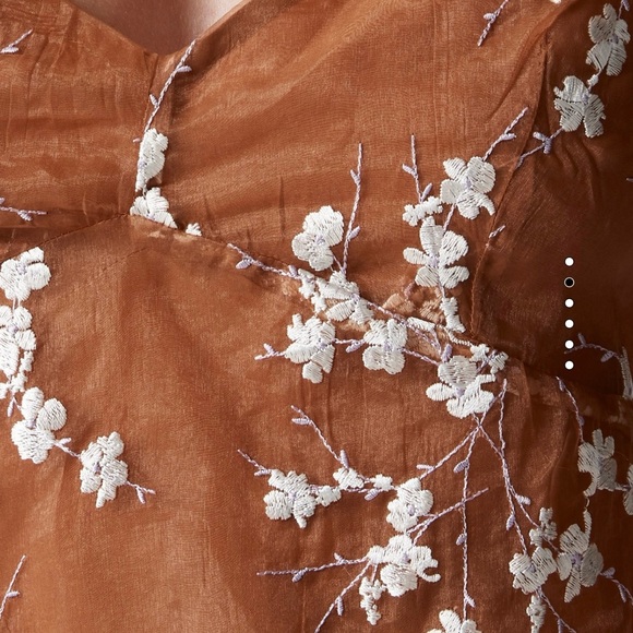 J Crew Collection Embroidered Slip Dress s 8 - Picture 5 of 6